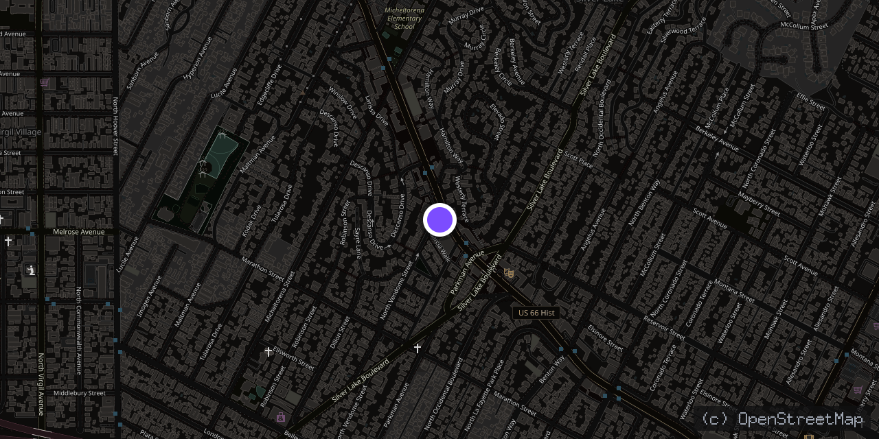 Map of 3040 Sunset Blvd, Los Angeles, CA 90026, USA