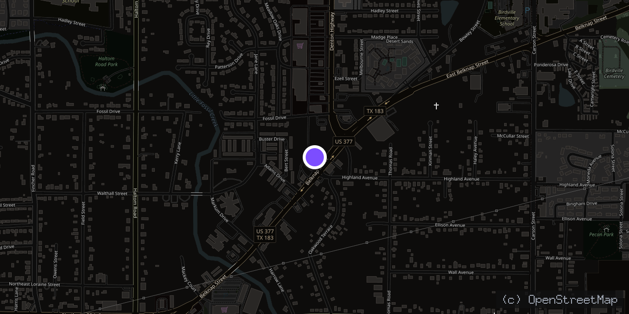 Map of 5601 E Belknap St, Haltom City, TX 76117, USA