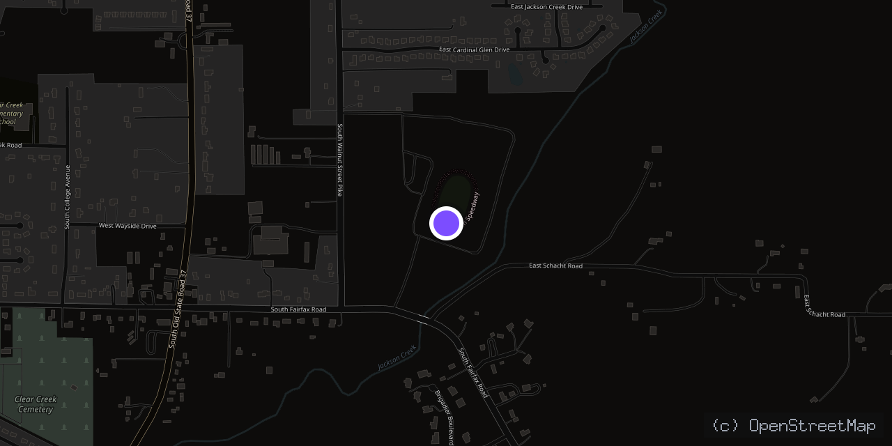 Map of 5185 S Fairfax Rd, Bloomington, IN 47401, USA