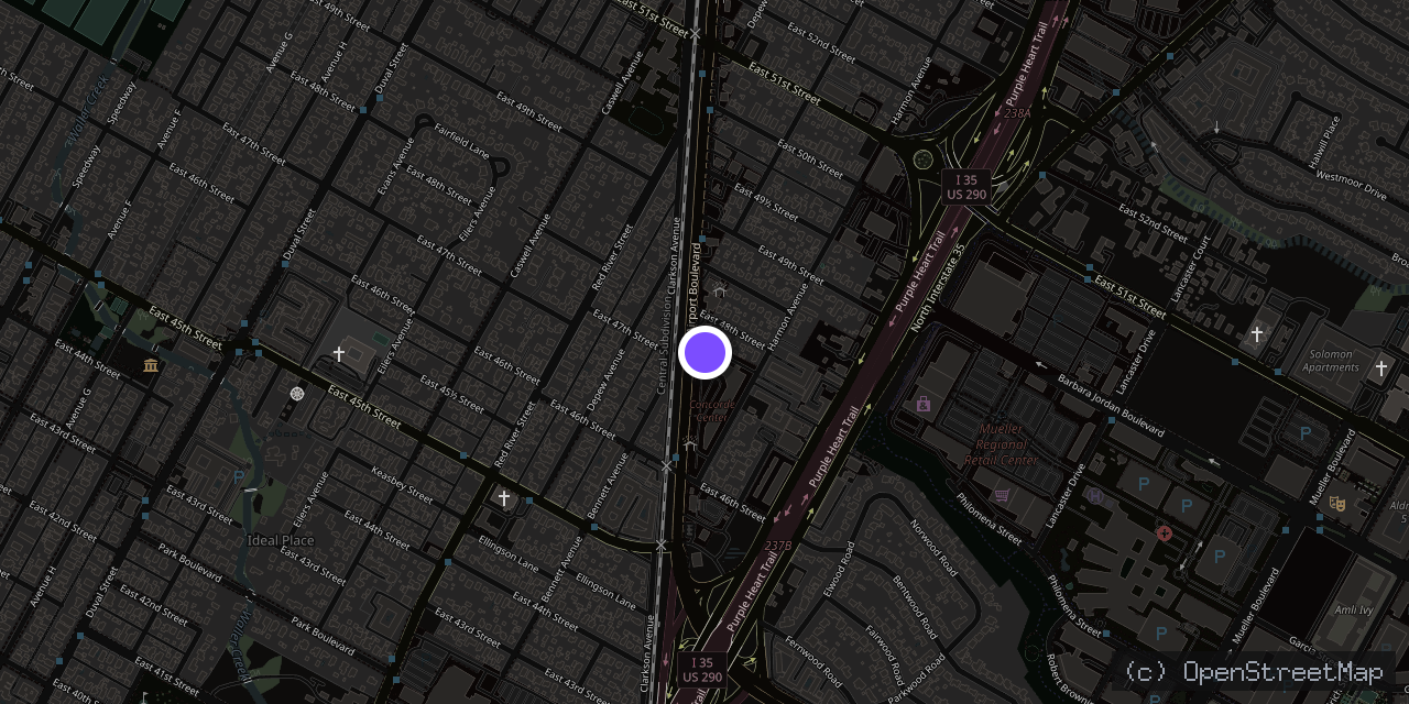 Map of 4631 Airport Blvd, Austin, TX 78751, USA