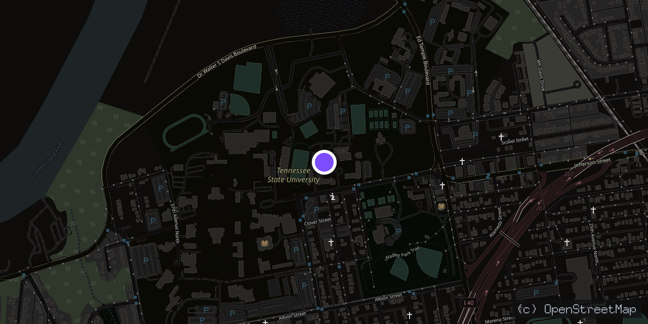 Map of 3500 John A Merritt Blvd, Nashville, TN 37209, USA