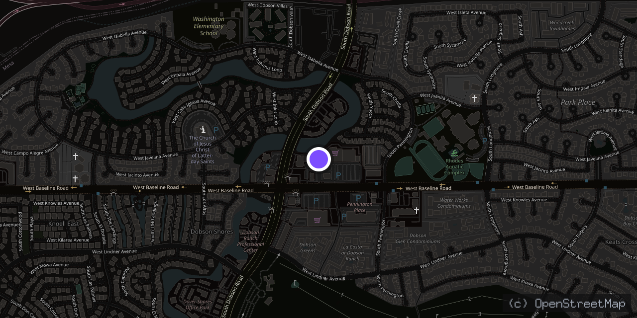 Map of 1916 W Baseline Rd, Mesa, AZ 85202, USA