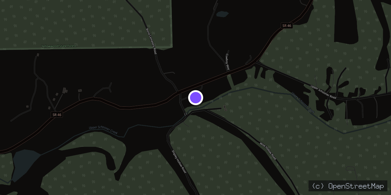Map of 2277 IN-46, Nashville, IN 47448, USA