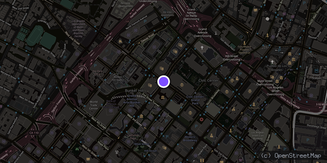Map of 26a S Grand Ave, Los Angeles, CA 90001, USA