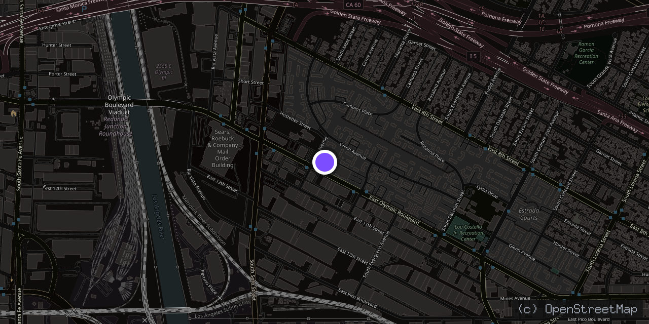 Map of 2811 E Olympic Blvd, Los Angeles, CA 90023, USA