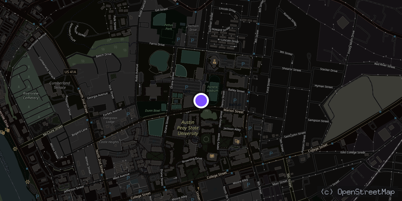 Map of 451 Marion St, Clarksville, TN 37040, USA