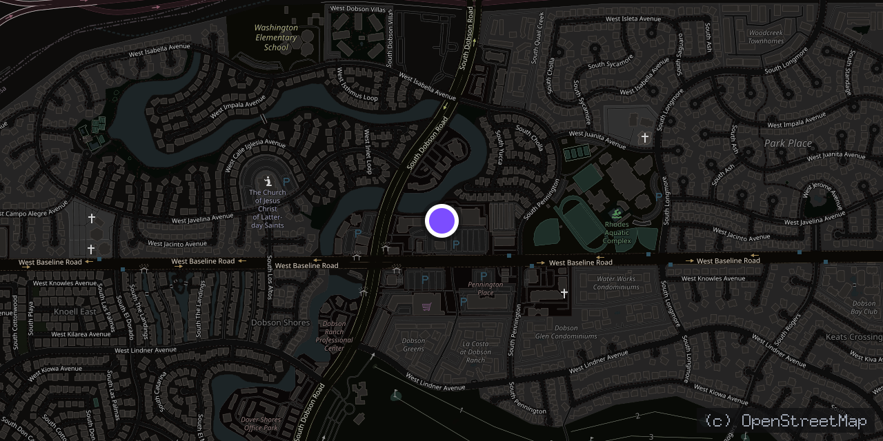 Map of 1916 W Baseline Rd, Mesa, AZ 85202, USA